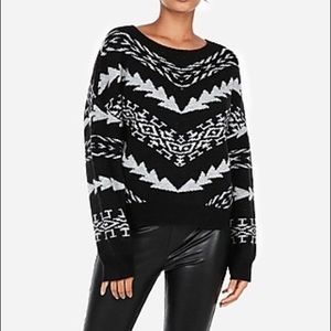 NWOT Express Geometric Sweater